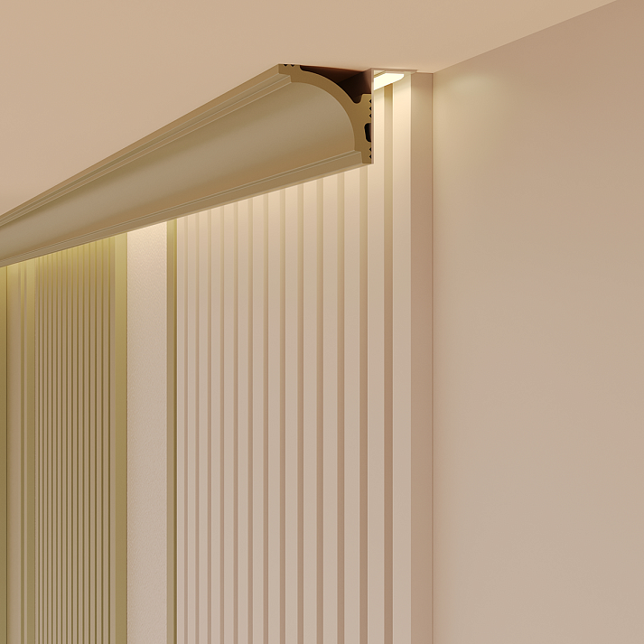 Карниз Европласт 6.50.404 Пенополистирол 2000*40*40 мм