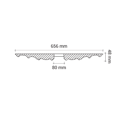 Розетка Европласт 1.56.005 Пенополиуретан 655*42 мм