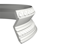 Карниз гибкий Европласт 1.50.137 Пенополиуретан 2000*190*185 мм