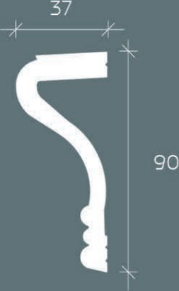 Молдинг Европласт 6.51.392 Композит 2000*90*37 мм