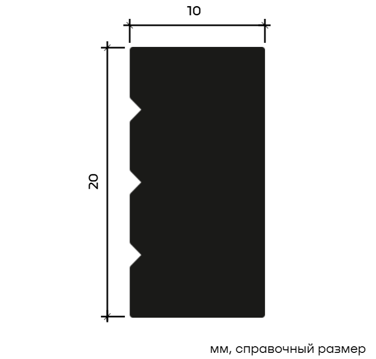 Молдинг Европласт 6.51.409 Пенополистирол 2000*20*10 мм