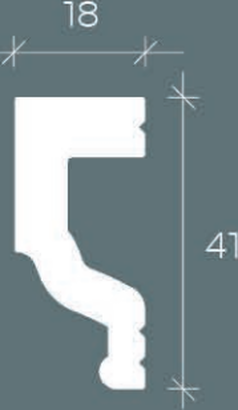 Молдинг Европласт 6.51.391 Композит 2000*41*18 мм