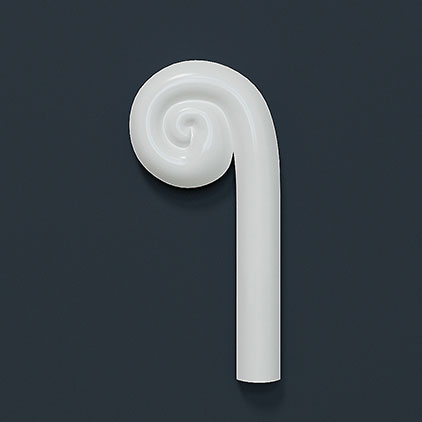 Декоративный элемент Европласт 1.62.806 Правый Пенополиуретан 100*33*15 мм