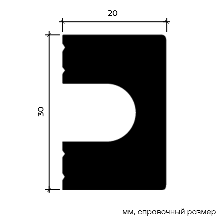 Молдинг Европласт U.6.51.410 Пенополистирол 2000*30*20 мм