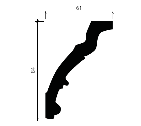 Карниз Европласт 1.50.162 Пенополиуретан 2000*85*60 мм