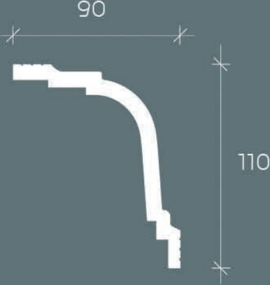 Карниз Европласт 6.50.244 Композит 2000*110*90 мм