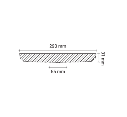 Розетка Европласт 1.56.009 Пенополиуретан 292*34 мм