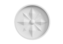 Декоративный элемент Европласт 1.62.802 Пенополиуретан 100*100*10 мм