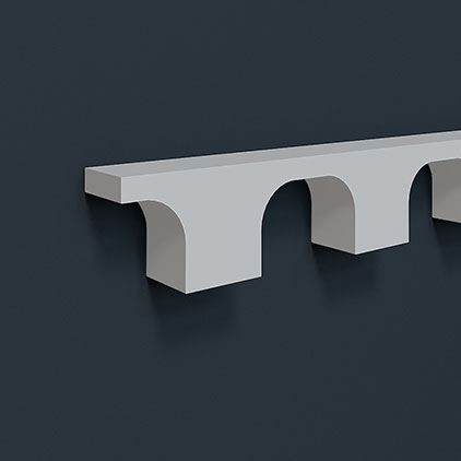 Молдинг Европласт 1.51.806 Пенополиуретан 2000*49*30 мм