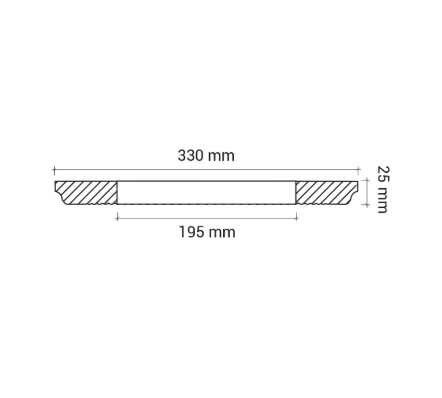 Розетка Европласт 1.56.006 Пенополиуретан 330*25 мм