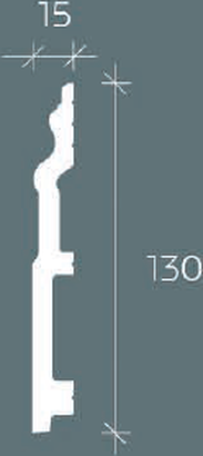 Плинтус Европласт 6.53.113 Композит 2000*130*15 мм