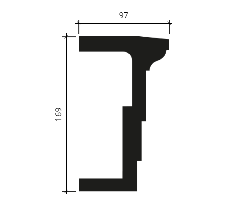Архитрав Европласт 4.04.202 Пенополиуретан 2000*168*96 мм
