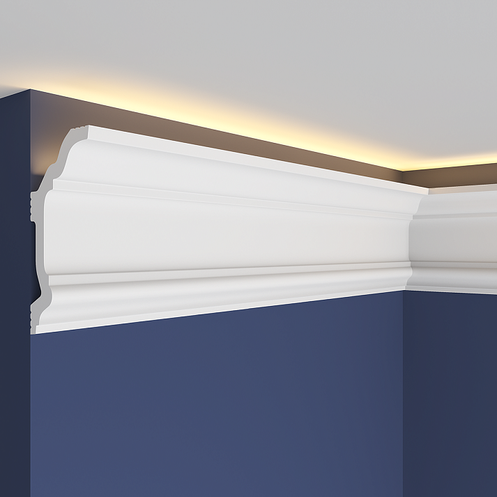 Карниз Европласт U.6.50.400 Пенополистирол 2000*79*38 мм