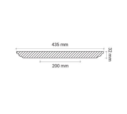 Розетка Европласт 1.56.004 Пенополиуретан 436*31 мм