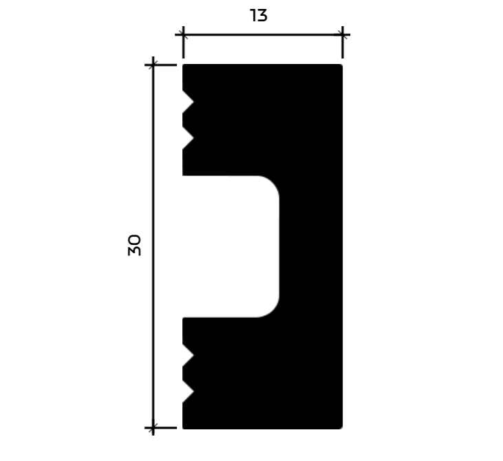 Молдинг Европласт U.6.51.417 Пенополистирол 2000*30*13 мм