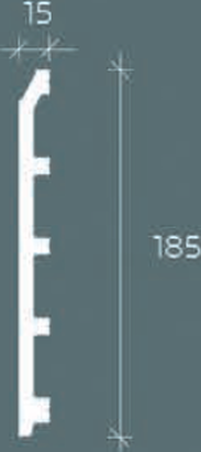 Плинтус Европласт 6.53.117 Композит 2000*185*15 мм