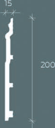 Плинтус Европласт 6.53.118 Композит 2000*200*15 мм