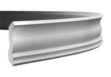 Карниз гибкий Европласт 1.50.144 Пенополиуретан 2000*81*82 мм