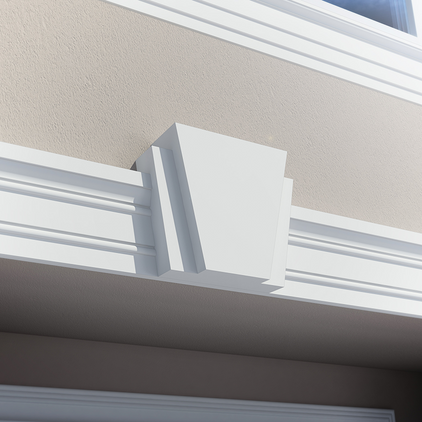 Замковый камень Европласт 4.85.004 Пенополиуретан 206*255*75 мм