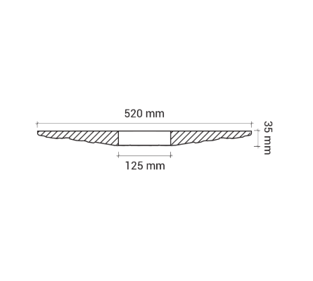 Розетка Европласт 1.56.003 Пенополиуретан 518*35 мм
