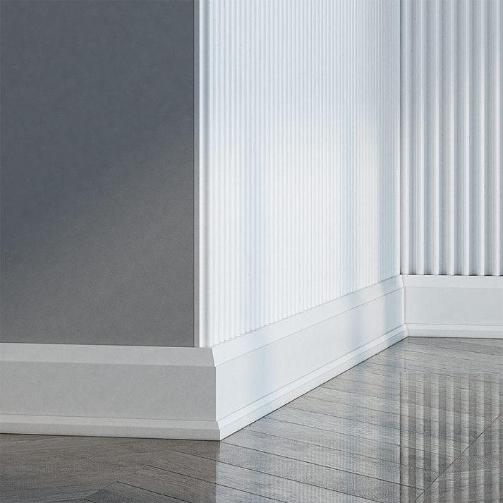 Плинтус Европласт 1.53.807 Пенополиуретан 2000*160*53 мм