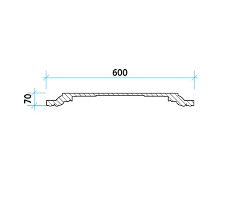 Кессон Европласт 1.57.003 Пенополиуретан 600*600*71 мм