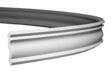 Карниз гибкий Европласт 1.50.143 Пенополиуретан 2000*73*69 мм