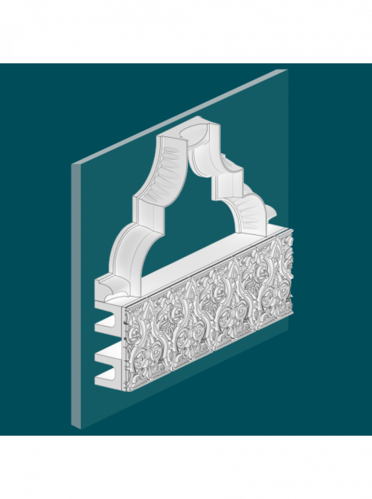 Молдинг Европласт 1.65.002 Пенополиуретан
