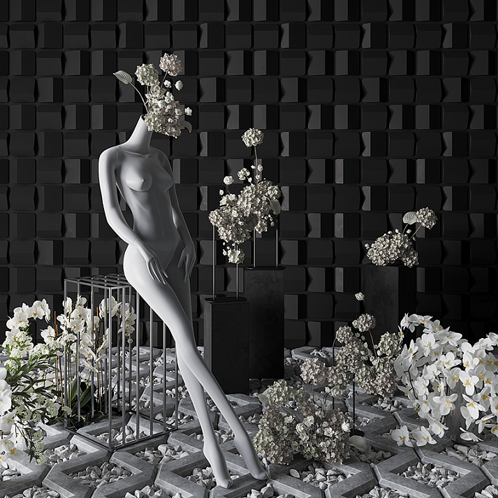 Декоративная панель Европласт 1.59.823 Пенополиуретан 600*600*44 мм