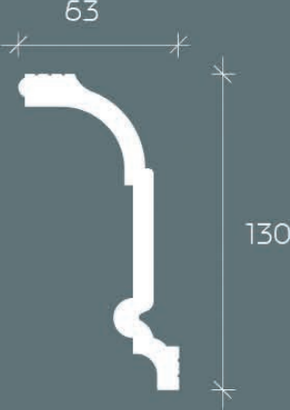 Карниз Европласт 6.50.246 Композит 2000*130*63 мм