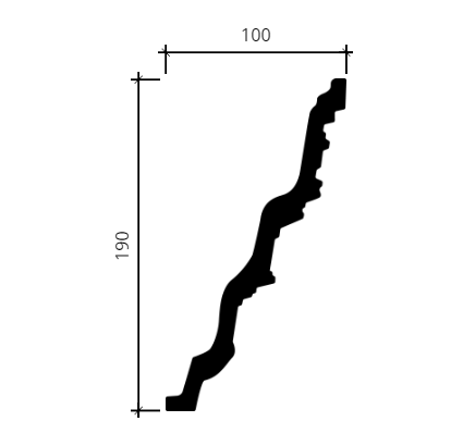 Карниз Европласт 1.50.502 Пенополиуретан 2000*189*99 мм