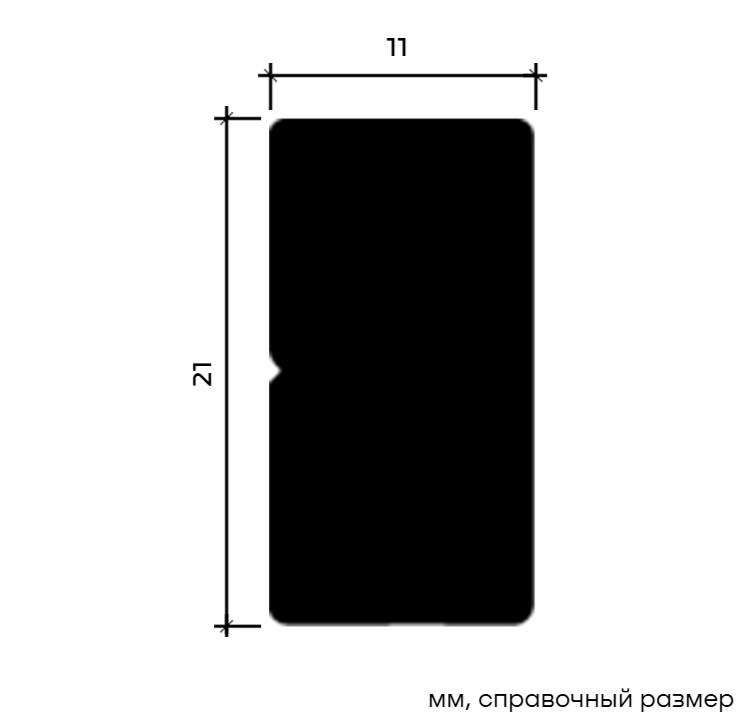 Молдинг Европласт U.6.51.409 Пенополистирол 2000*21*11 мм