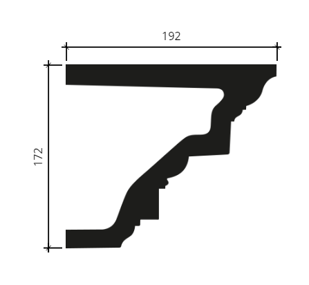 Карниз Европласт 4.32.202 Пенополиуретан 2000*174*190 мм