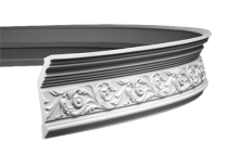 Карниз гибкий Европласт 1.50.128 Пенополиуретан 2000*144*66 мм