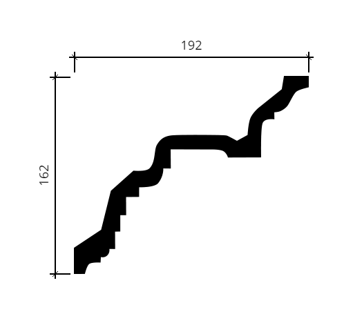Карниз Европласт 1.50.110 Пенополиуретан 2000*169*189 мм