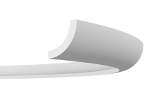 Карниз гибкий Европласт 1.50.225 Пенополиуретан 2000*54*58 мм