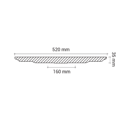 Розетка Европласт 1.56.002 Пенополиуретан 520*37 мм