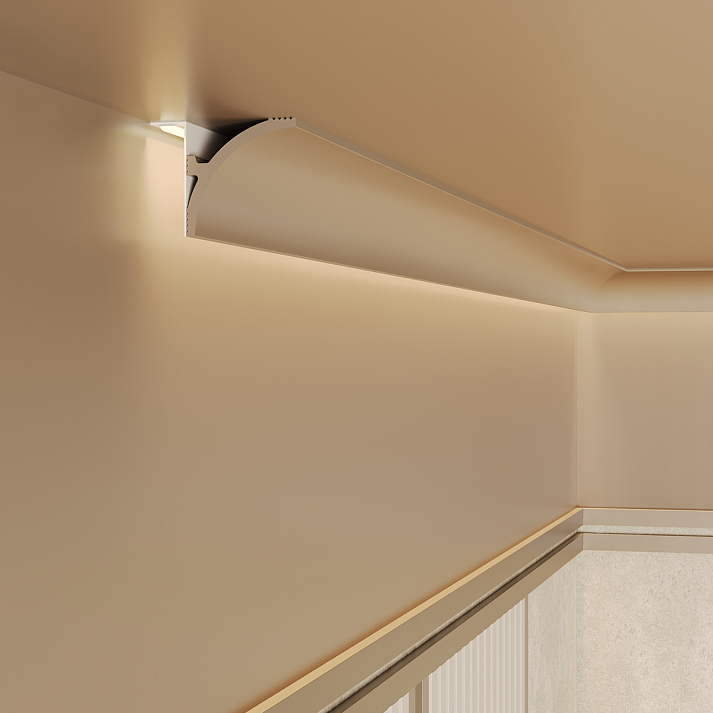 Карниз Европласт 6.50.408 Пенополистирол 2000*60*60 мм