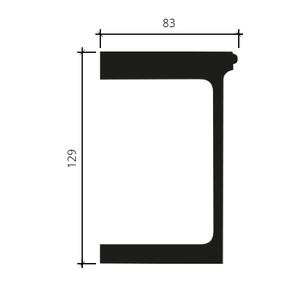 Фриз Европласт 4.33.301 Пенополиуретан 2000*129*83 мм