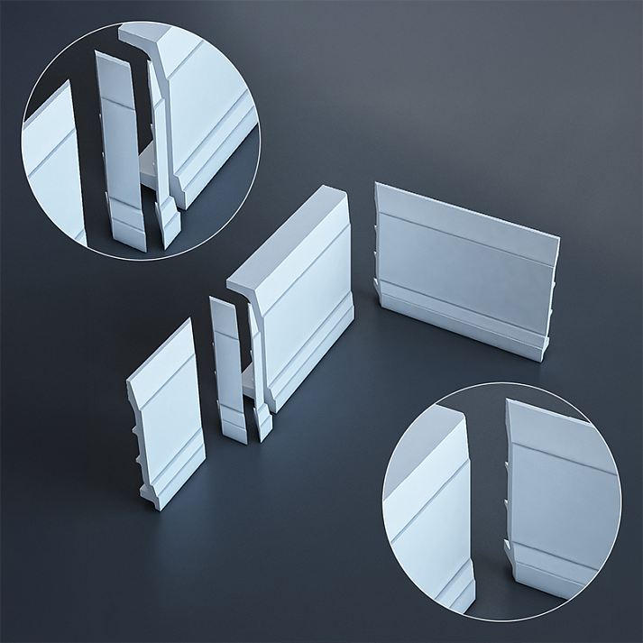 Плинтус Европласт 6.53.808 Композит 2000*160*23 мм