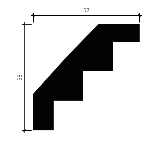 Карниз Европласт 1.50.140 Пенополиуретан 2000*56*56 мм