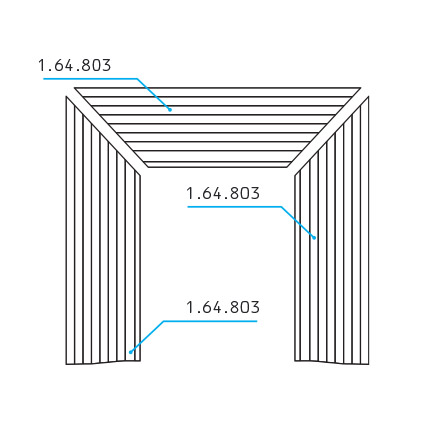 Декоративный камин Европласт 1.64.803 Пенополиуретан 1200*300*280 мм