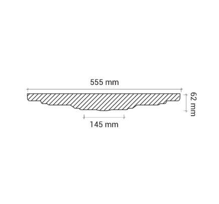 Розетка Европласт 1.56.015 Пенополиуретан 555*62 мм