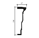 Архитрав Европласт 4.04.301 Пенополиуретан 2000*207*65 мм