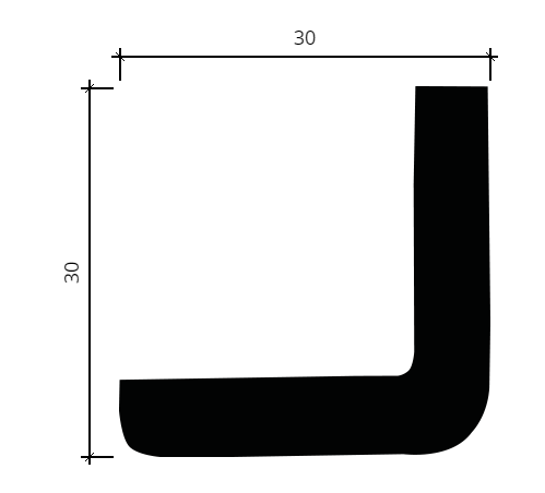 Карниз гибкий Европласт 1.50.156 Пенополиуретан 2000*30*30 мм