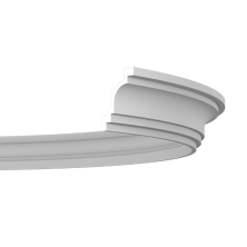 Карниз гибкий Европласт 1.50.249 Пенополиуретан 2000*104*72 мм